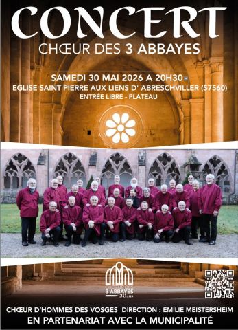 Concert choeur des 3 abbayes