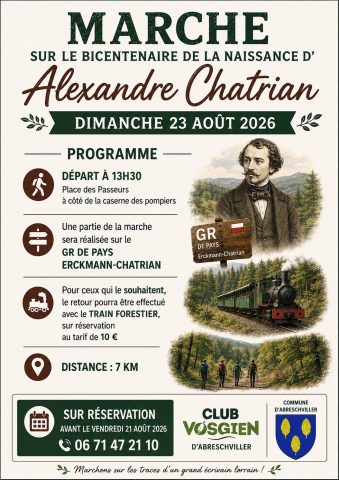 Marche sur le bicentenaire de la naissance d'Alexandre Chatrian