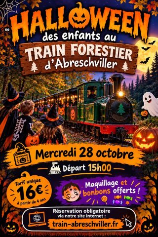 Halloween des enfants au train forestoer